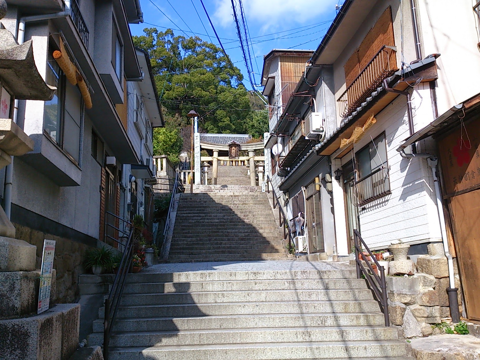 御袖天満宮の階段